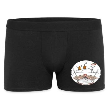 Zirkus - Manege frei für die Eier - Männer Boxer Shorts - Schwarz - Vorne