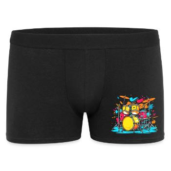 Portrait de tambour - Boxer Homme - noir - Devant