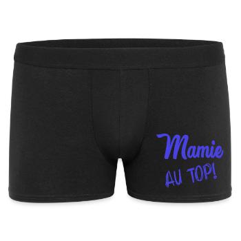 OMA. OMA. MUTTERTAG - Männer Boxer Shorts - Schwarz - Vorne