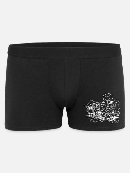 Steam locomotive - Men's Boxer Shorts - black