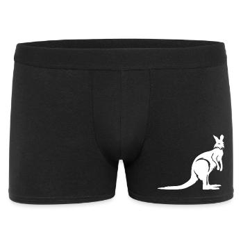 Icône d’illustration du logo animal kangourou d’Australie - Boxer Homme - noir - Devant