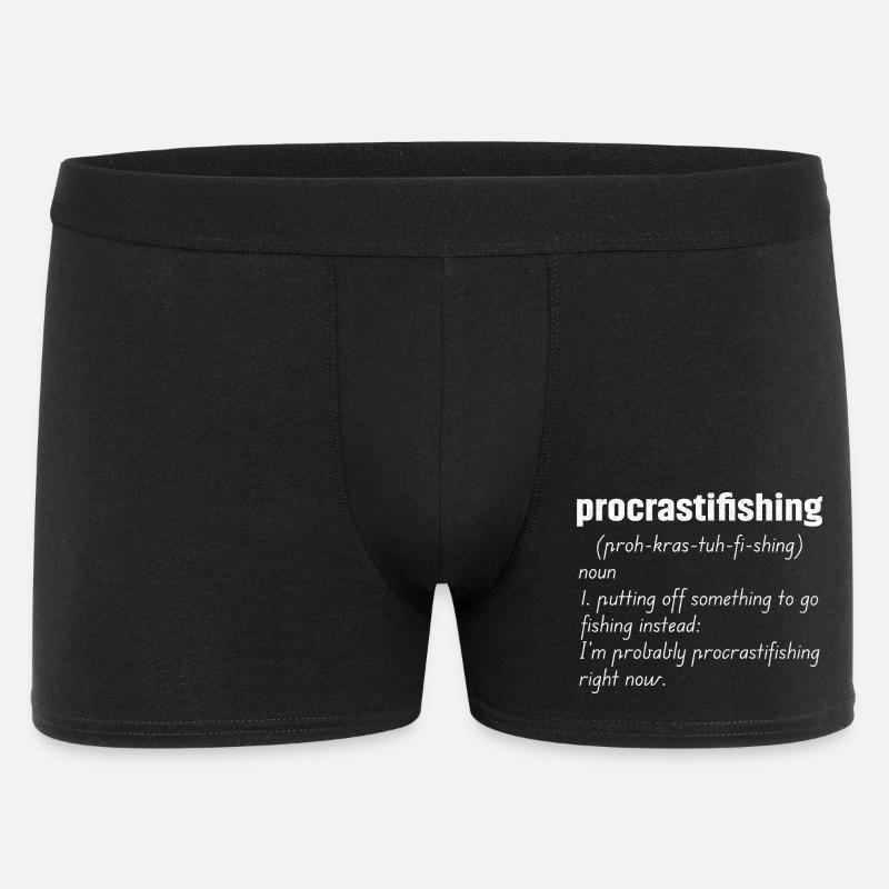 Procrastifishing defination - Men's Boxer Shorts - black