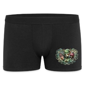Les trois fées, compagnes du cœur magique - Boxer Homme - noir - Devant