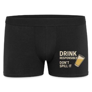 Drink responsibly - Men's Boxer Shorts - black - Front