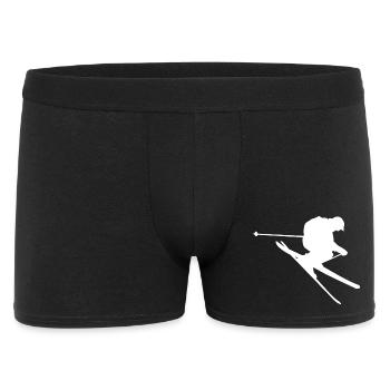 Minimalist skier winter descent - Men's Boxer Shorts - black - Front