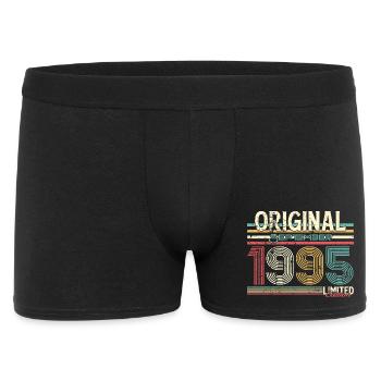 Design vintage rétro de septembre 1995 - Boxer Homme - noir - Devant