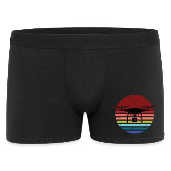 Vintage drone - Men's Boxer Shorts - black - Front
