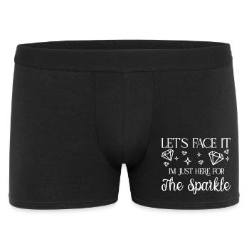 Diamond Painting Artist Just Here For The Sparkle - Men's Boxer Shorts - black - Front