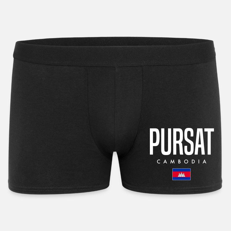 Pursat Cambogia Khmer - Boxer da uomo - nero