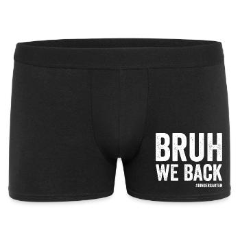 Frère, nous soutenons le premier jour d’école dans le #K - Boxer Homme - noir - Devant