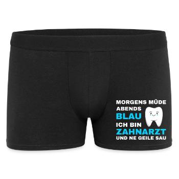 Zahnarzt Zahnhygieniker Zahnarztpraxis stomatologe - Männer Boxer Shorts - Schwarz - Vorne
