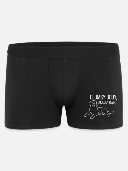 Labrador with humor - Men's Boxer Shorts - black