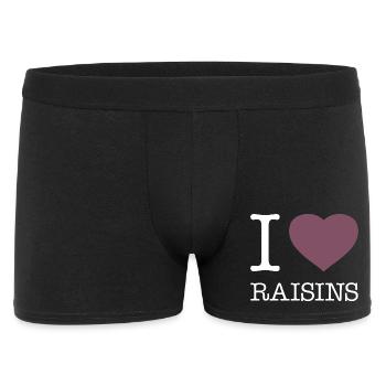 J’adore les raisins secs Rosinen - Boxer Homme - noir - Devant