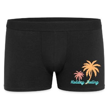 Fêtes au palmier – Ambiance festive - Boxer Homme - noir - Devant