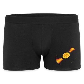 Retro Vinyl-Rausch – Dein Sound-Statement - Männer Boxer Shorts - Schwarz - Vorne