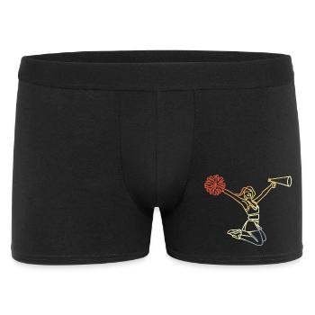 Sketch rétro de pom-pom girl - Boxer Homme - noir - Devant
