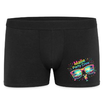 Malle Party Crew Mallorca Sommerparty - Männer Boxer Shorts - Schwarz - Vorne