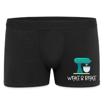 Wake And Bake - Men's Boxer Shorts - black - Front