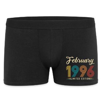30th Anniversary February 1996 30 Years Vintage Retro - Men's Boxer Shorts - black - Front