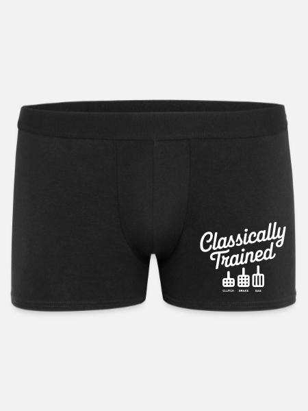 Classically Trained Petrolhead Car Mechanic - Men's Boxer Shorts - black