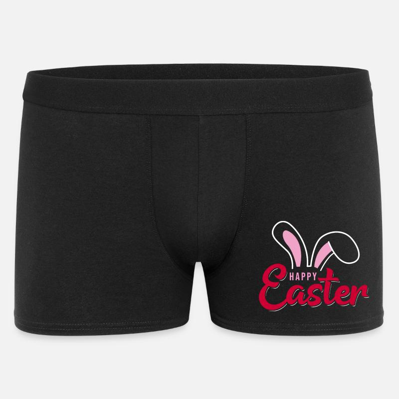 Happy Easter Bunny Scripture - Men's Boxer Shorts - black