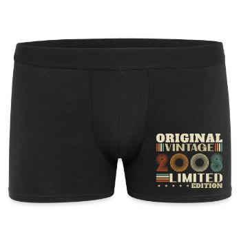 2008 Vintage Rétro Cadeau d’anniversaire - Boxer Homme - noir - Devant