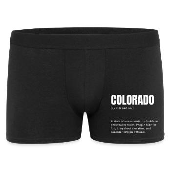 Colorado Mountain Adventure Typo - Men's Boxer Shorts - black - Front