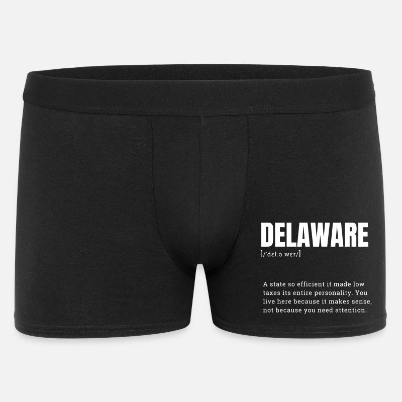 Typographie néon du Delaware - Boxer Homme - noir