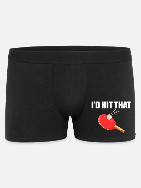 I'd hit that table tennis player - Men's Boxer Shorts - black