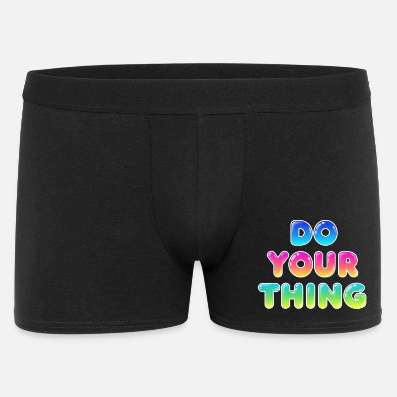 Do Your Thing Motivations Statement Style - Männer Boxer Shorts - Schwarz