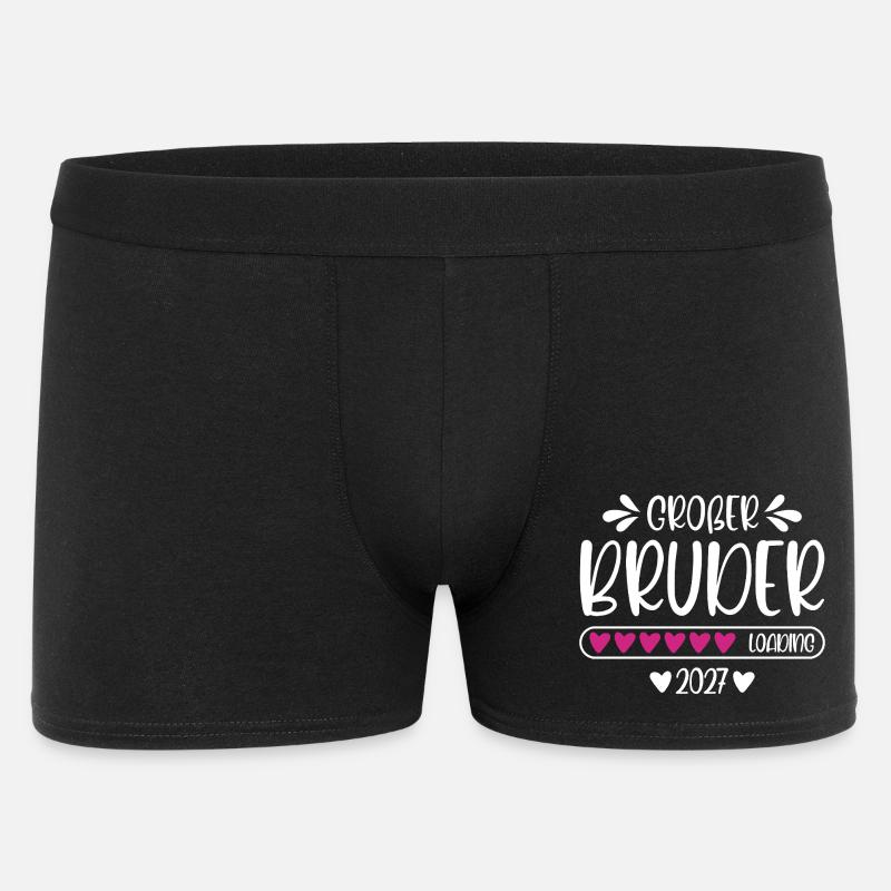 Großer Bruder 2027 loading - Männer Boxer Shorts - Schwarz
