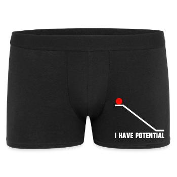 Blague de physique pour hommes, science drôle, I h - Boxer Homme - noir - Devant