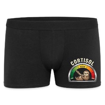 Sloth Cortisol Low Stress - Men's Boxer Shorts - black - Front