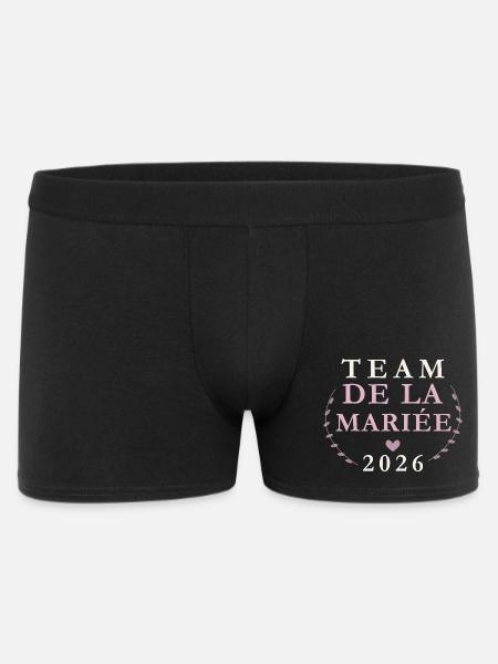 Équipe Mariée 2026 - Boxer Homme - noir
