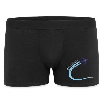 Off to Korea Airplane Travel Design South Korea - Men's Boxer Shorts - black - Front