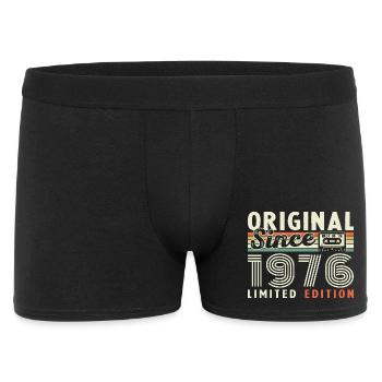 1976 Vintage Retro Geburtstagsgeschenk - Männer Boxer Shorts - Schwarz - Vorne
