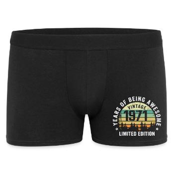Legendary since 1971, Vintage Edition 1971 Retro - Men's Boxer Shorts - black - Front