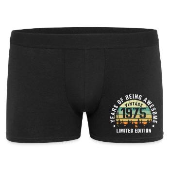 Legendary since 1975, Vintage Edition 1975 Retro - Men's Boxer Shorts - black - Front