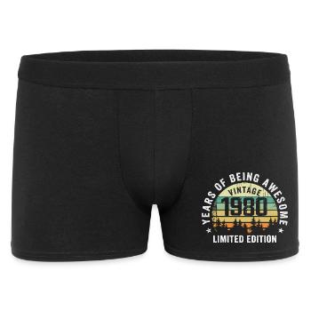 Legendary since 1980, Vintage Edition 1980 Retro - Men's Boxer Shorts - black - Front