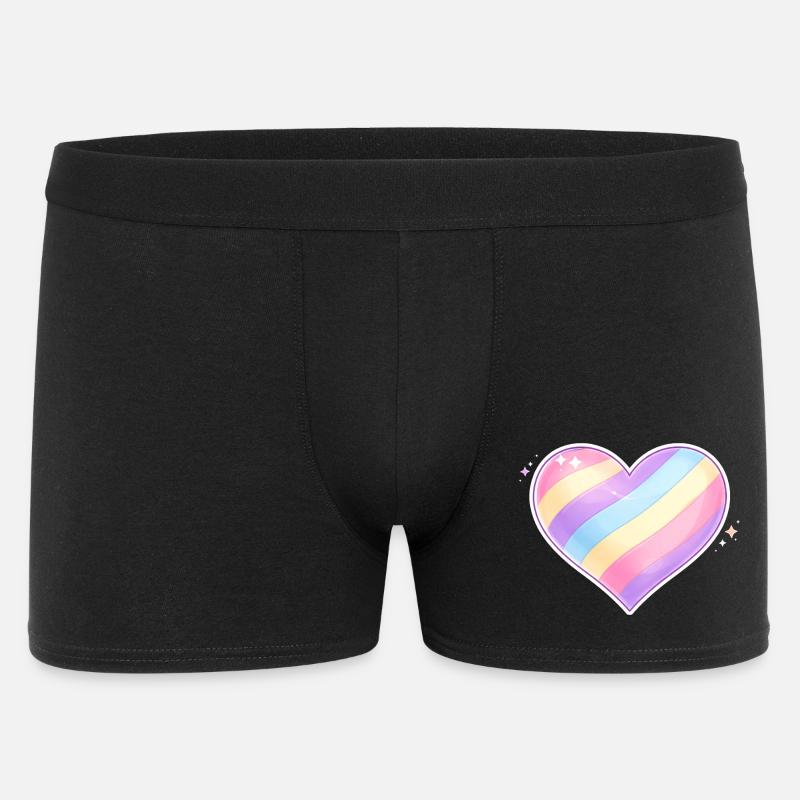 Ello_Heart - Männer Boxer Shorts - Schwarz