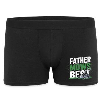 Papa Jardin Tondeuse Annonce Cadeau pour Papa - Boxer Homme - noir - Devant