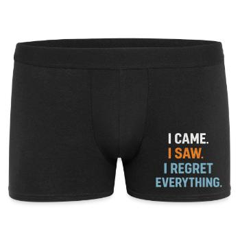 I came. I saw. I regret everything. Introvert - Men's Boxer Shorts - black - Front