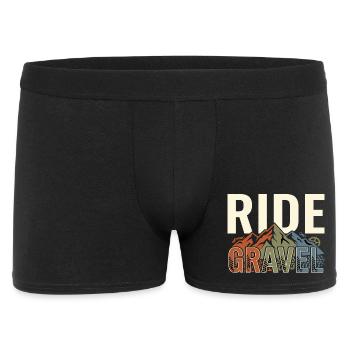 Ride Gravel Bike Bike Adventure Outdoor - Men's Boxer Shorts - black - Front