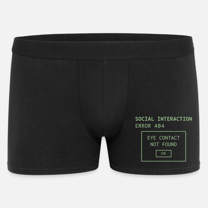 Fehler 404 bei sozialen Interaktionen - Männer Boxer Shorts - Schwarz