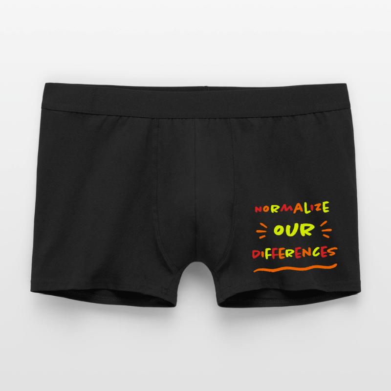Normalize our Differences - Inclusion - neon Men's Boxer Shorts