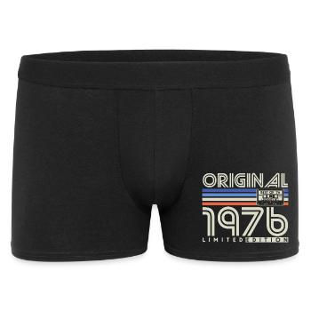 Cadeau d’anniversaire rétro vintage vintage 1976 - Boxer Homme - noir - Devant