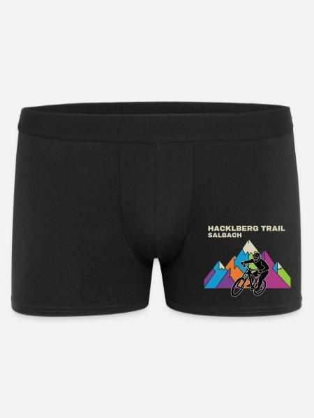 Hacklberg Trail MTB Biker - Männer Boxer Shorts - Schwarz