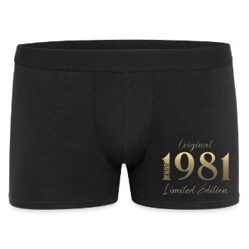 45th Birthday Gift Vintage July Vintage 1981 - Men's Boxer Shorts - black - Front