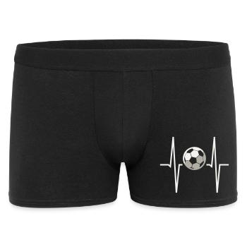 Football Rythme cardiaque ECG Moniteur de fréquence cardiaque Fan de football - Boxer Homme - noir - Devant