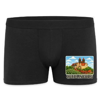Quedlinburg - Männer Boxer Shorts - Schwarz - Vorne